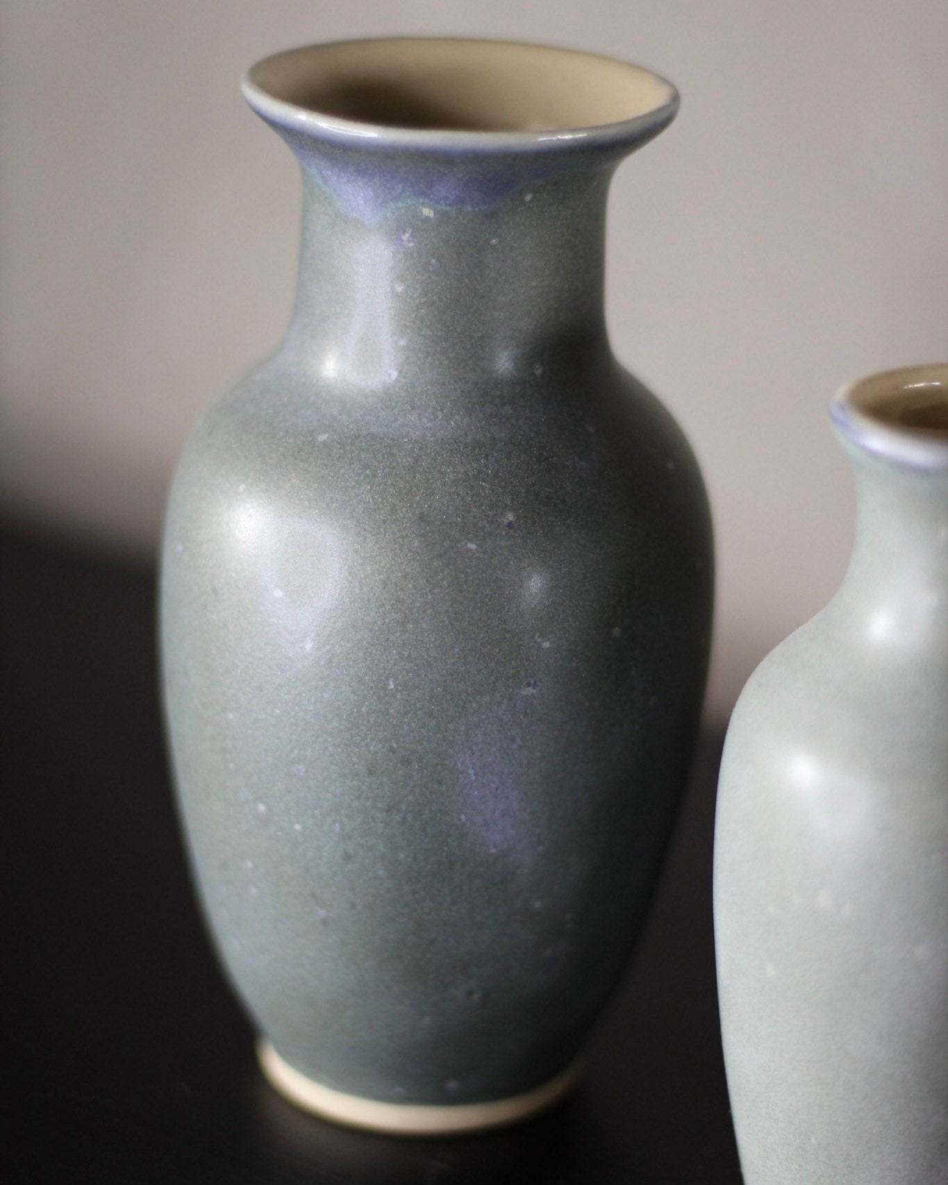 Kit 3 Vasos Classic em Cerâmica em Tons de Cinza