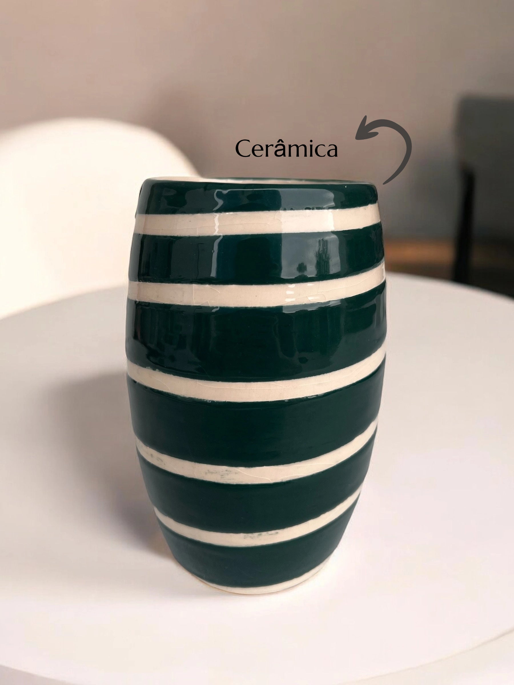 Vaso em Cerâmica para Flores Decoração