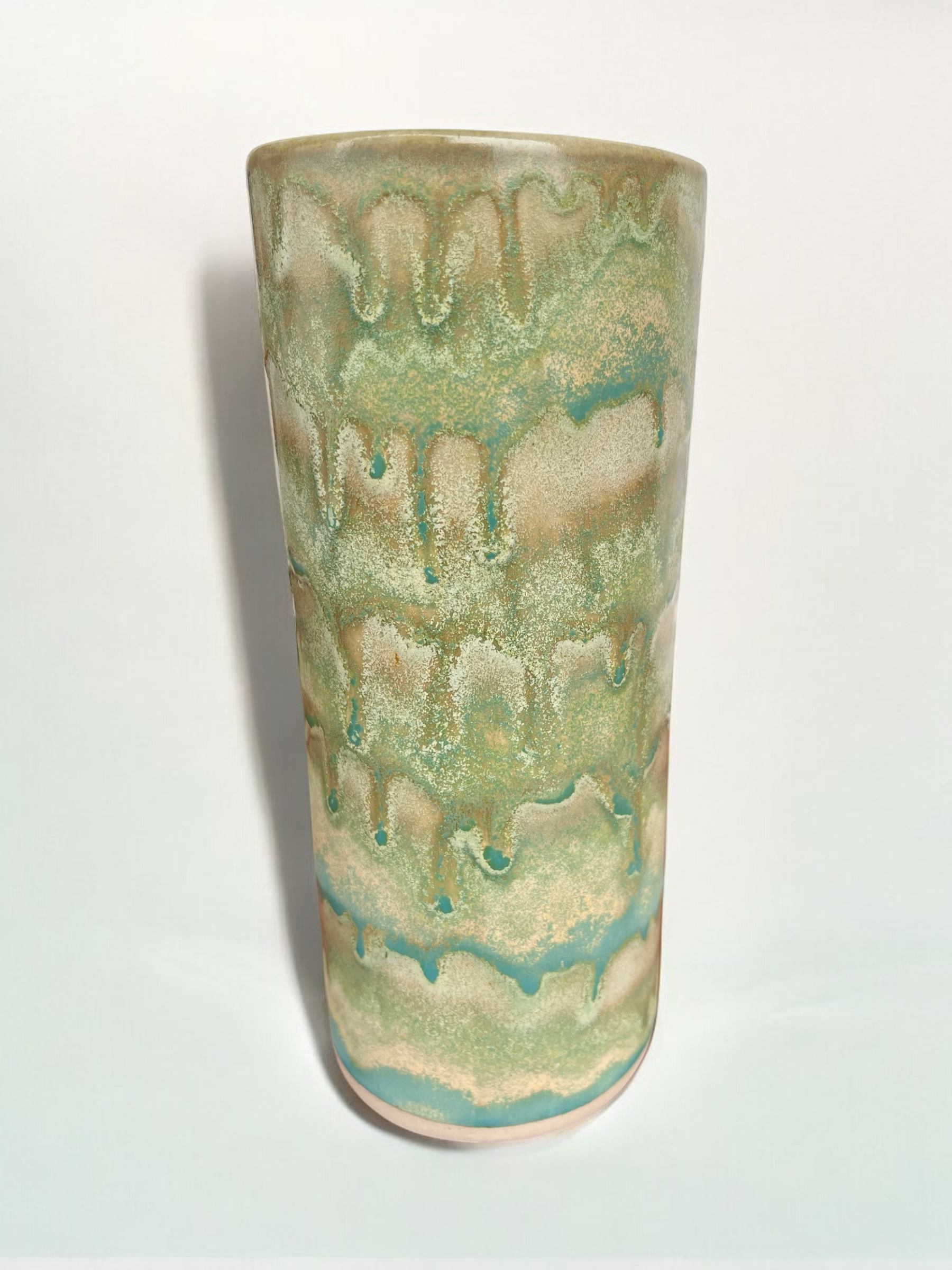 Vaso Grace Médio em Cerâmica Artesanal Verde